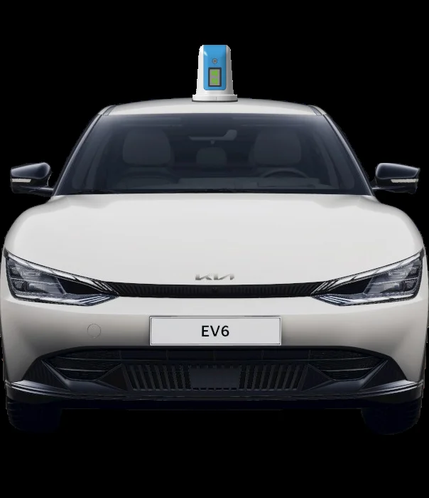 T-BOARD 장착 EV 택시 정면
